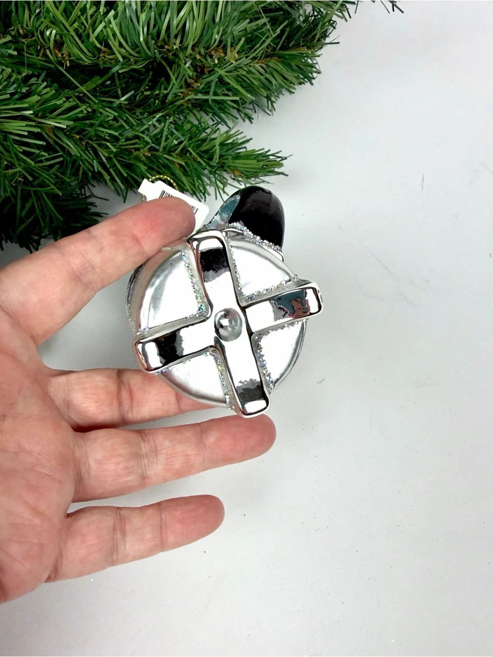 Glass Christmas Ornament French Press Coffee Maker made in Poland Sur La Table